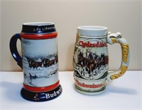 Pair of Budweiser Clydesdales Steins #2
