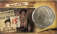 1884O Morgan Silver Dollar "Billy the Kid Tribute