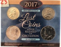 2017 Lost Coins, Never Released for Circulation (P