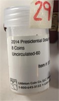 2014 Presidential Dollar P&D Mint Set 8 Coins UN60