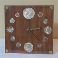 Unique Wooden Coin Clock