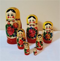 Vintage Russian Matryoshka Nesting Dolls