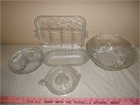 Vintage Glass Service & Decor Selection