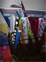 Wrapping Paper with Organizer Rack & Storage Tote