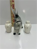 Porcelain Donkey Salt and Pepper Shaker