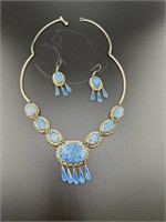 Matching necklace and earring set