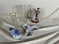 Music box, decorative glass pieces