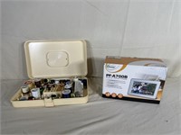 Sewing kit and digital photo frame