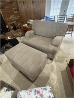 Oversized Chair and Ottoman