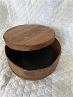 Vintage wooden cheese box