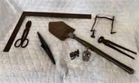 Antique metal, farm tools