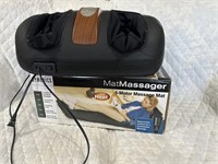 Massage mat and foot massager