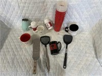 Assorted kitchen utensils