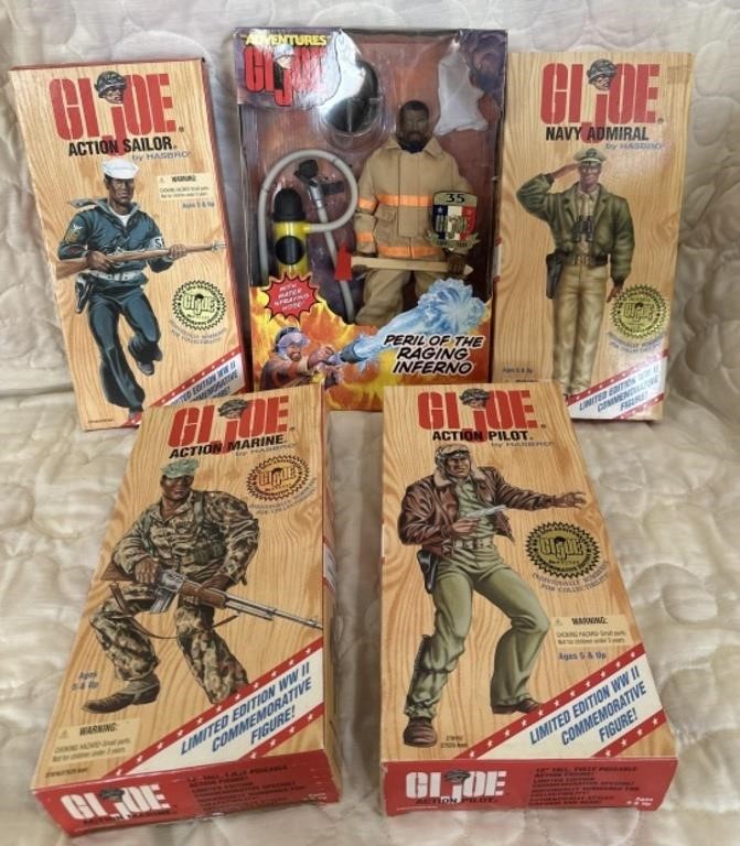 5 unopened G.I. Joe action figures