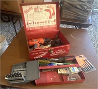 Milwaukee tool box with tools