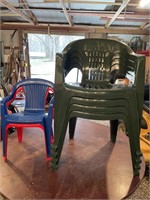 Plastic yard chairs 4