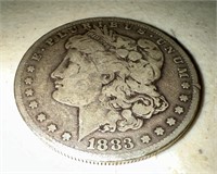 1883 - S US Morgan Silver Dollar Coin