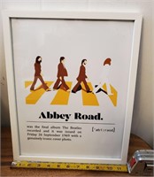 BEATLES - ABBEY ROAD FRAMED PICTURE