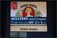 Winnie Winkle Vintage Cigar Label Stone Lithograph
