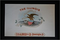 The Illinois Vintage Cigar Label  Art Dated to ear
