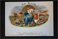 La Ancla Vintage Salesman Sample Cigar Label Stone