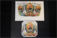 Gettysburg Commanders Vintage Cigar Label Stone Li