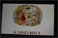 Cupid's Best Vintage Cigar Label Stone Lithograph