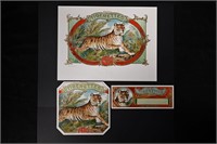 Royal Tigerettes Vintage Cigar Label Stone Lithogr