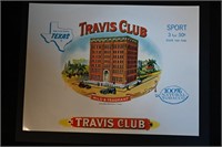 Travis Club Vintage Cigar Label Stone Lithograph A