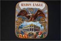 Union Eagle Vintage Cigar Label Stone Lithograph A