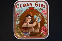 Cuban Girl Vintage Cigar Label Stone Lithograph Ar