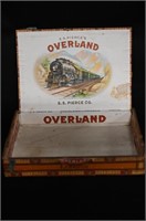 Vintage Overland Wood Cigar Box Dated from the lat