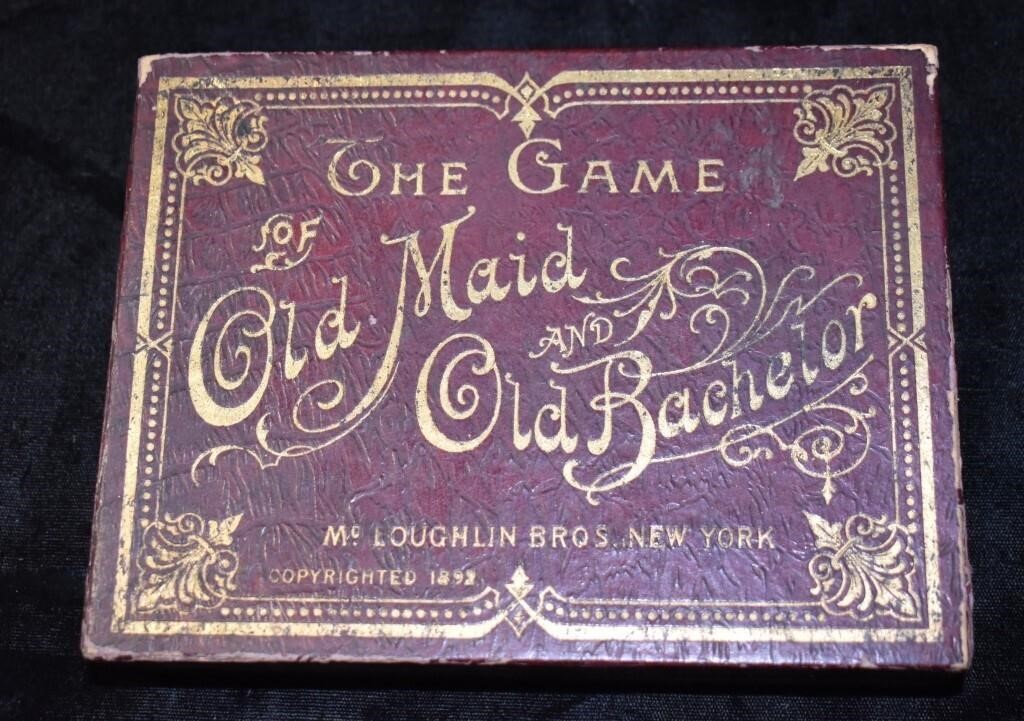 1892 The Game of Old Maid and Old Bachelor 1st Edi
