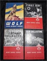 4 Boy Scout Books from the 1950's to 1960's