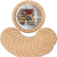 WOVEN ROUND TABLE PLACEMATS  SET OF 10 PCS