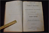 1855 Family Prayers for Each Morning 1st Edition