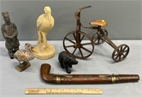 Tricycle; Table Knife & Figures Lot Collection