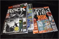 Group of 9 Rock & Roll Magazines.  Some w/ cd's