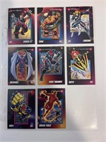 Marvel lot of 8 cards Thing, Torch