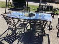 Outdoor Patio Set - (4) Chairs, Table, Umbrella St