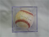 Ernie Banks Signed Baseball HOF