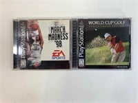 March Madness/World Cup Golf PS1 bundle
