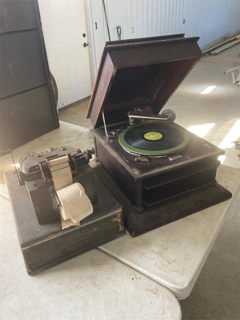 Antique Phonograph Player/ Business Machine