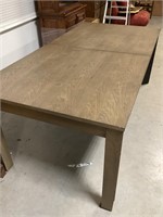 Textured wood grain dining table 79x39x30