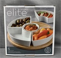 Gibson Elite 6 Piece Tidbit Dish Set New in Box
