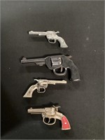 (4) old cap pistols
