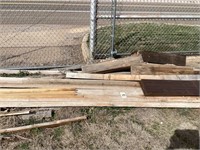 ASSORTED LUMBER-2X10X16', 2X4, BRIDGE TIMBERS