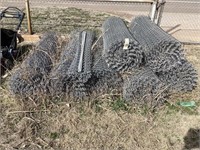 6' CHAIN LINK FENCING - 7 ROLLS - GUESSING 50' PER