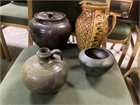 (4) pieces pottery