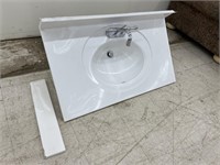 38" Solid Surface Sink w/ Fixture